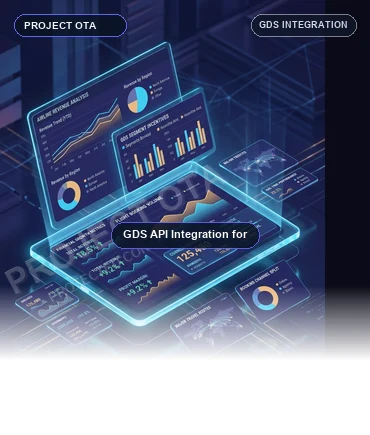 Travel booking dashboard connected to global distribution systems
