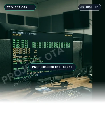 Travel agency automation dashboard for PNR and refunds